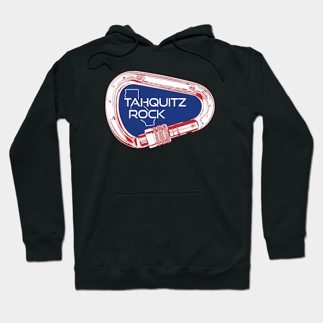 Tahquitz Rock California Rock Climbing Carabiner Hoodie by esskay1000